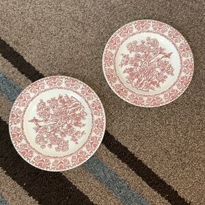 Vintage Royal China Tea Saucers Pink
